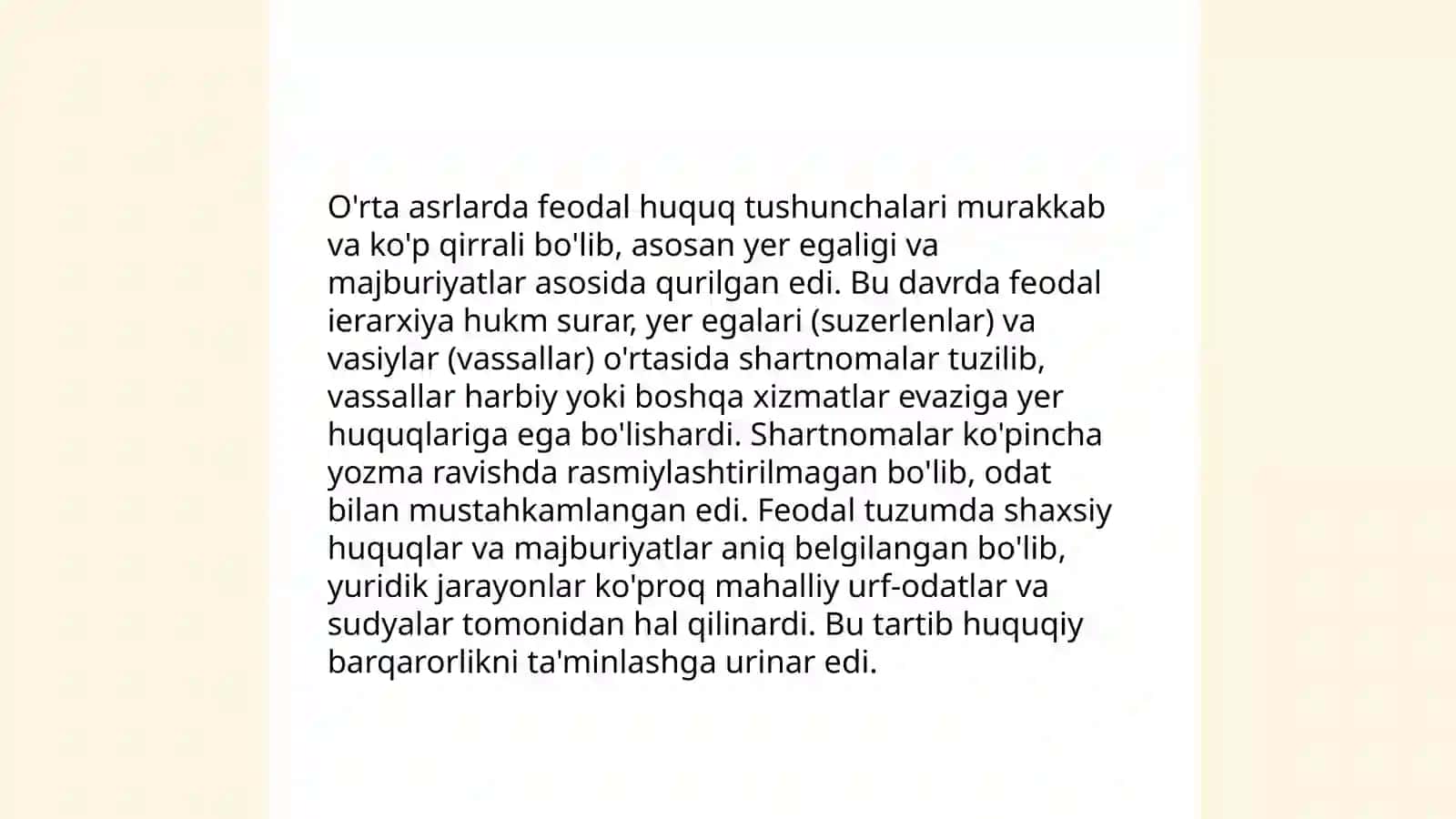 Inson huquqining rivojlanish tarixi 4