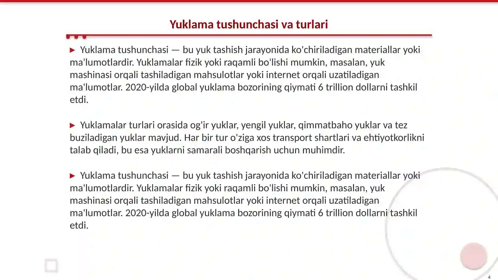Bog'lovchi va yuklama 4