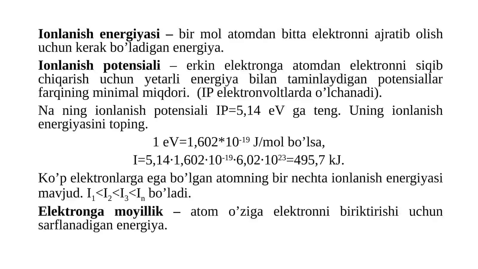 Moddalardagi kimyoviy bog’lanishning xillari 4