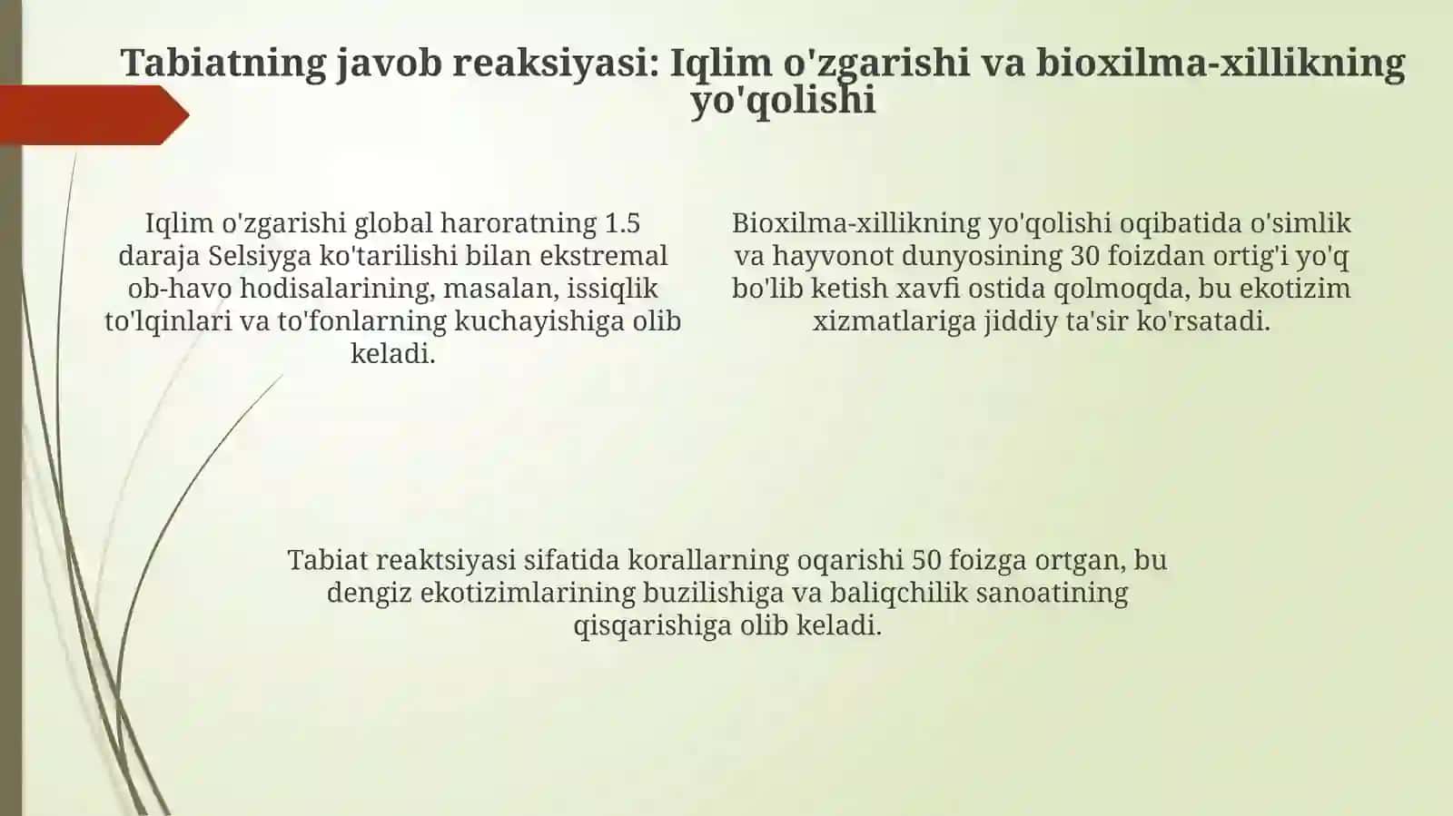 Inson faoliyatining tabiatga ta'siri va tabiatning javobi 4