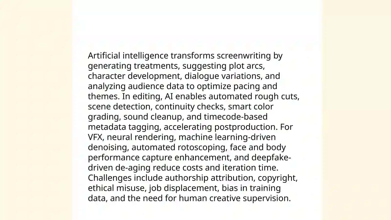 Article on Future of Cinema 4