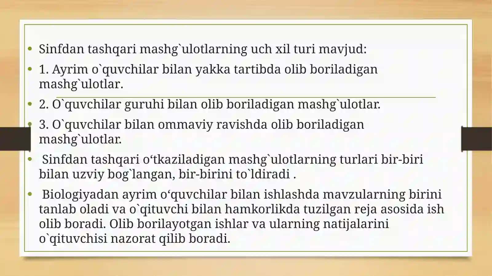 Biologiyadan sinf-dan tashqarimashg'ulot 4