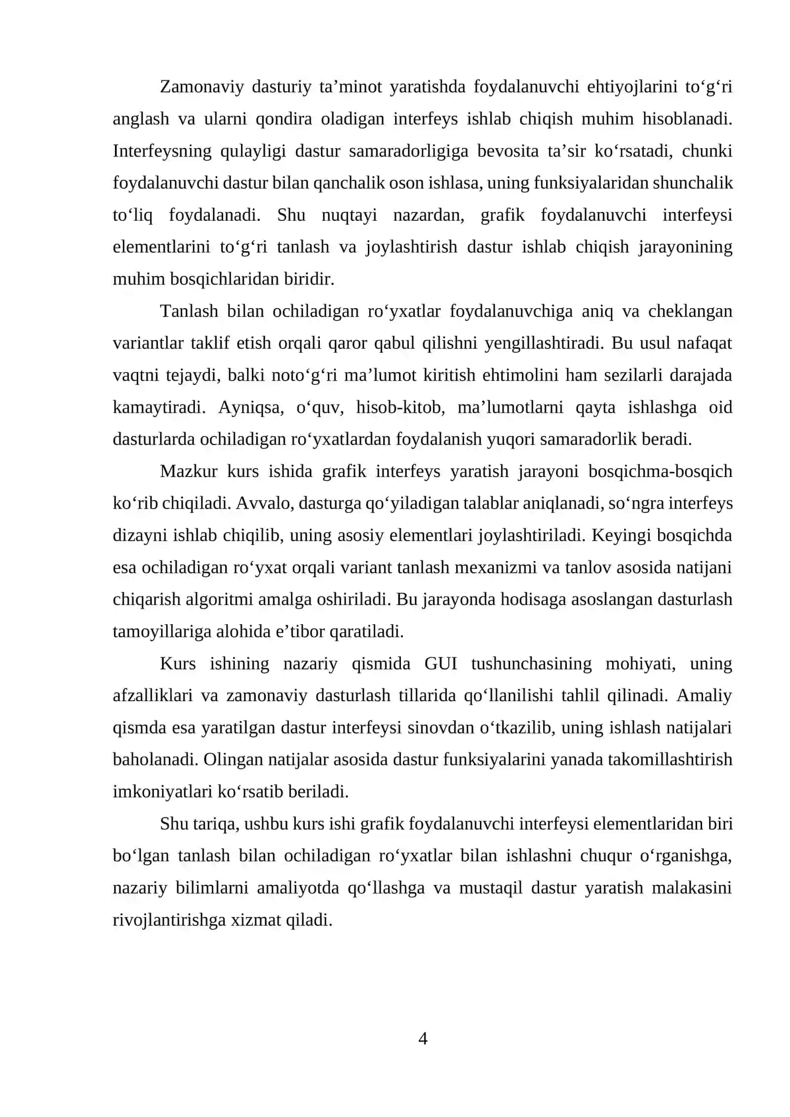 Tanlash bilan ochiladigan ro'yxat: variantlarni tanlash va natijani chiqarish uchun ochiladigan ro'yxat bilan GUI yarating 4