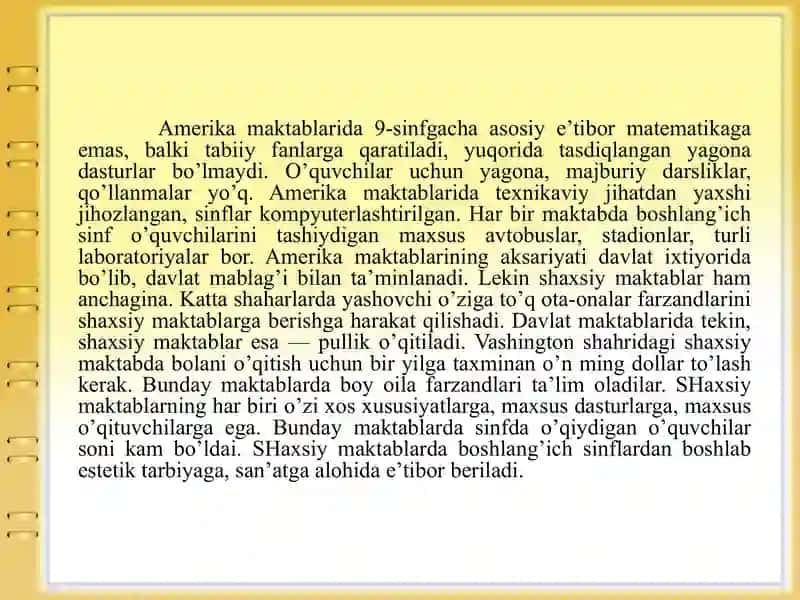 Iqtisodiyrivojlangan xorijiy davlatlarida ta'lim tizimi 4