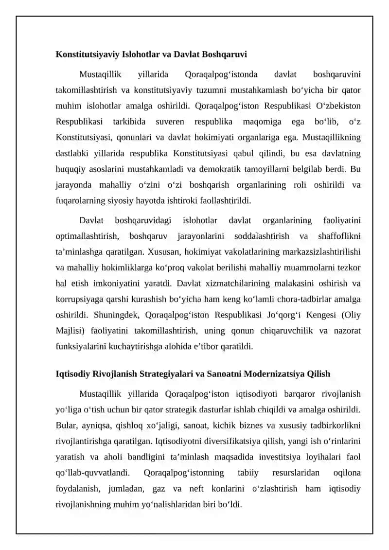 Mustaqillik yillarida Qoraqalpogʻiston 4