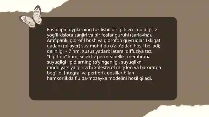 Hujayra membranasi va uning nozik tuzilishi 4