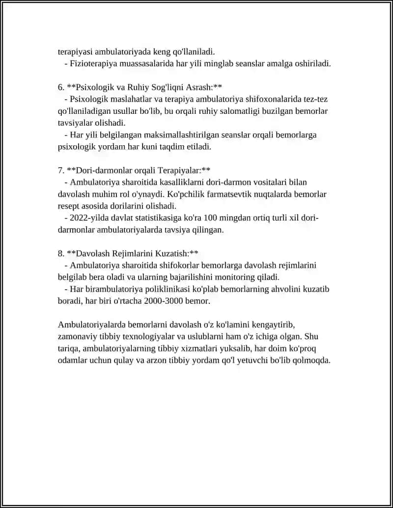 AMBULATORIYA SHAROITIDA BEMORLAR BILAN SHAROITIDA BOʻLISH 4