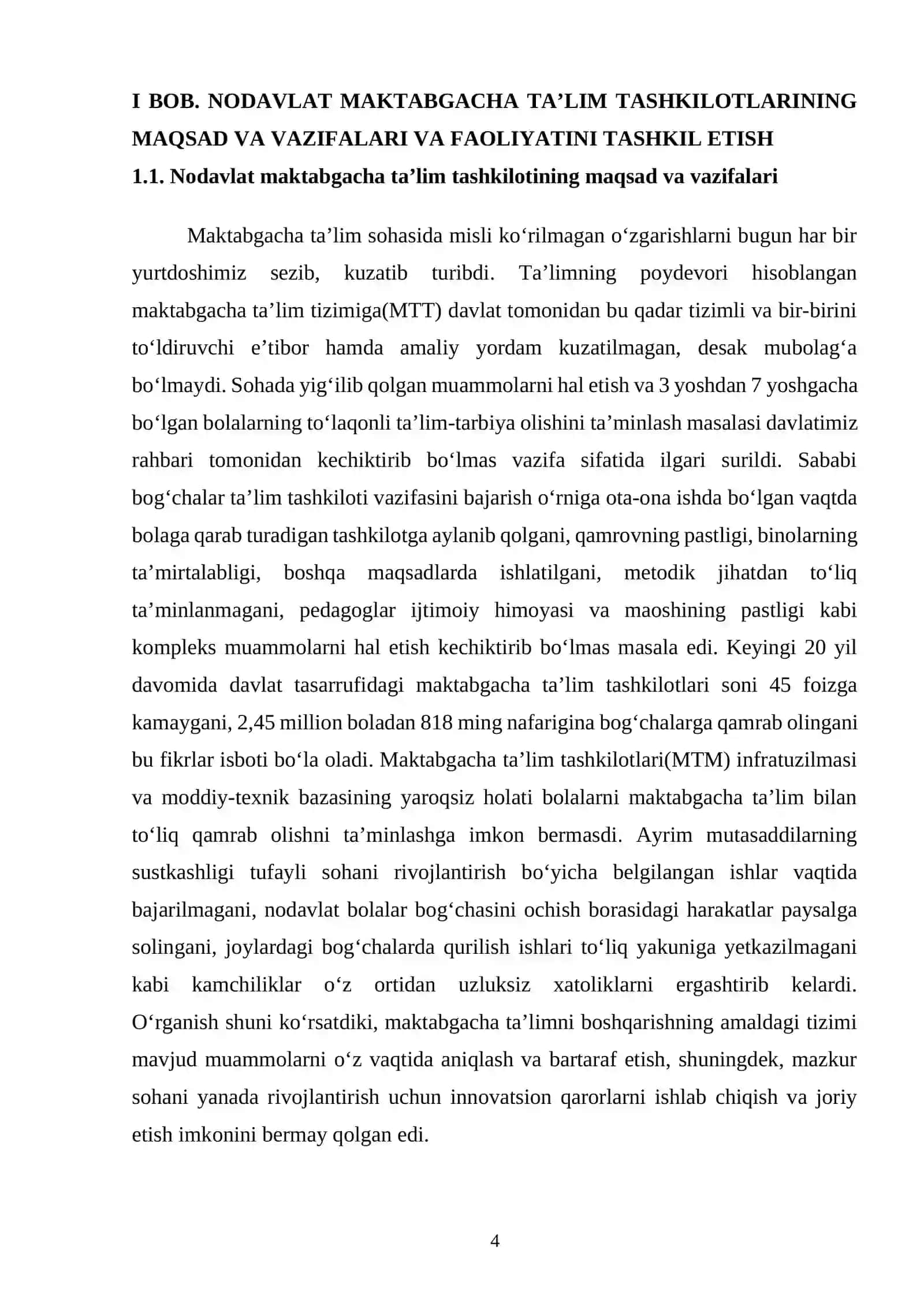 Nodavlat maktabgacha ta’lim tashkilotlari va ularni tashkil etish masalalari 4