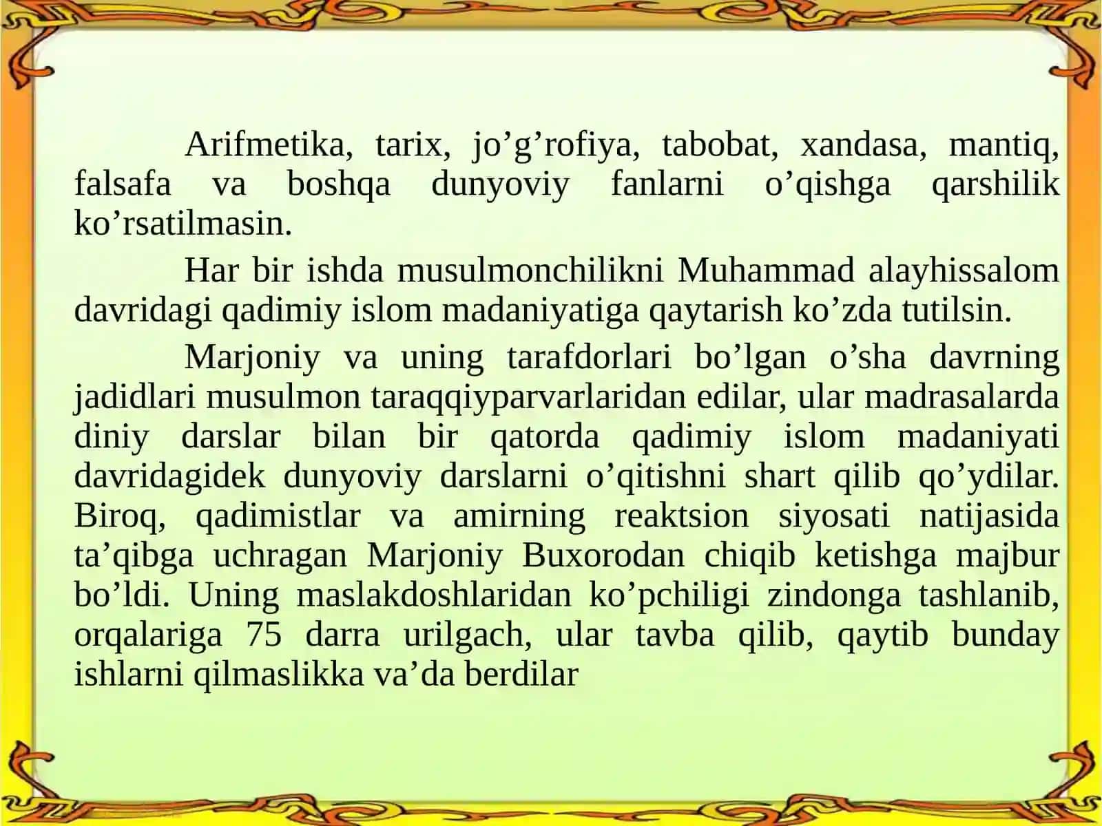 Turkistono’lkasida jadidchilikharakati 4