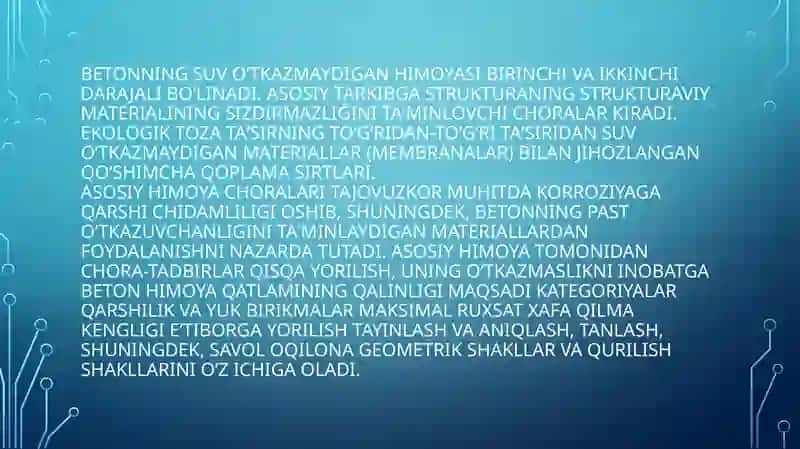sementli beton buyumlarini ishlab chiqarish texnologiyasidagi kamchiliklar 4