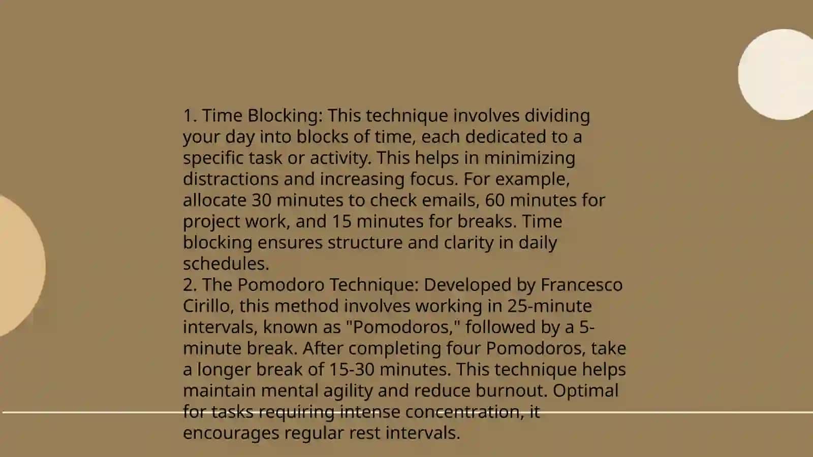 Time Management Techniques 4