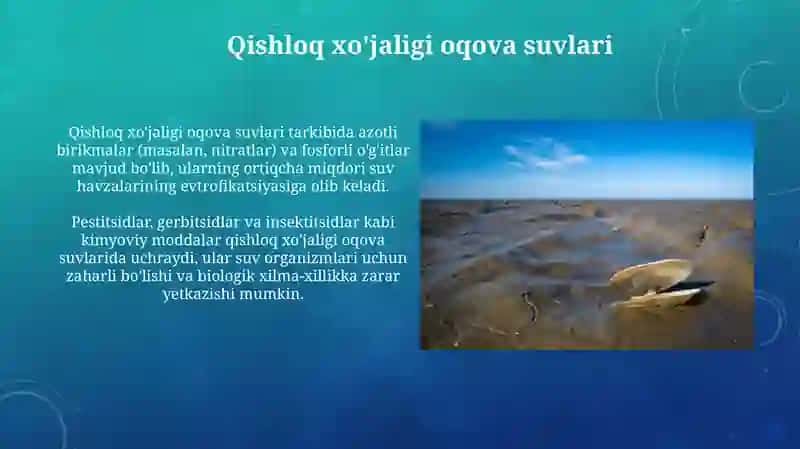 Dunyo okeani suvlarining ifloslanish manbalari 4