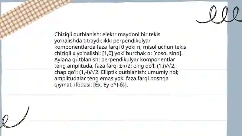 Yorugʻlikning qutblanishi. Buger qonuni 4