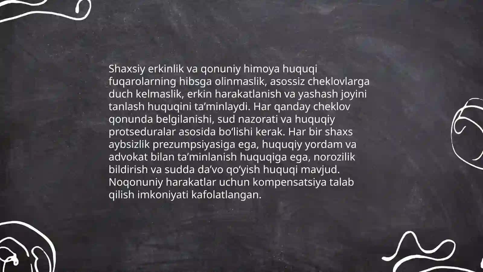 Fuqarolarning asosiy huquq va majburiyatlari 4