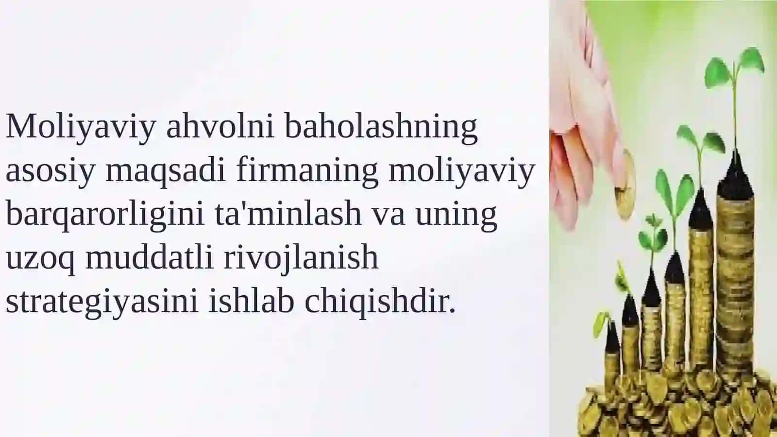 Firmaning moliyaviy ahvoli: tushunchalar, tahlil va baholash 4