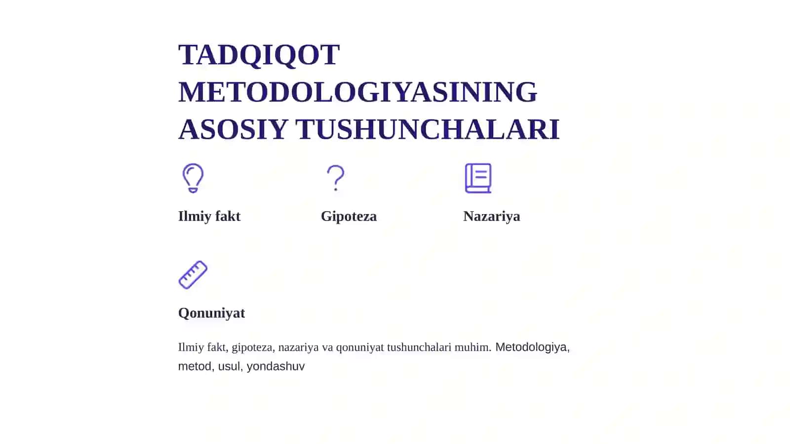 ILMIY TADQIQOT METODOLOGIYASI HAQIDA TUSHUNCHALAR 4