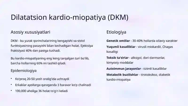 Kardio-miopatiyalar: Tasnifi va Klinik Belgilari 4