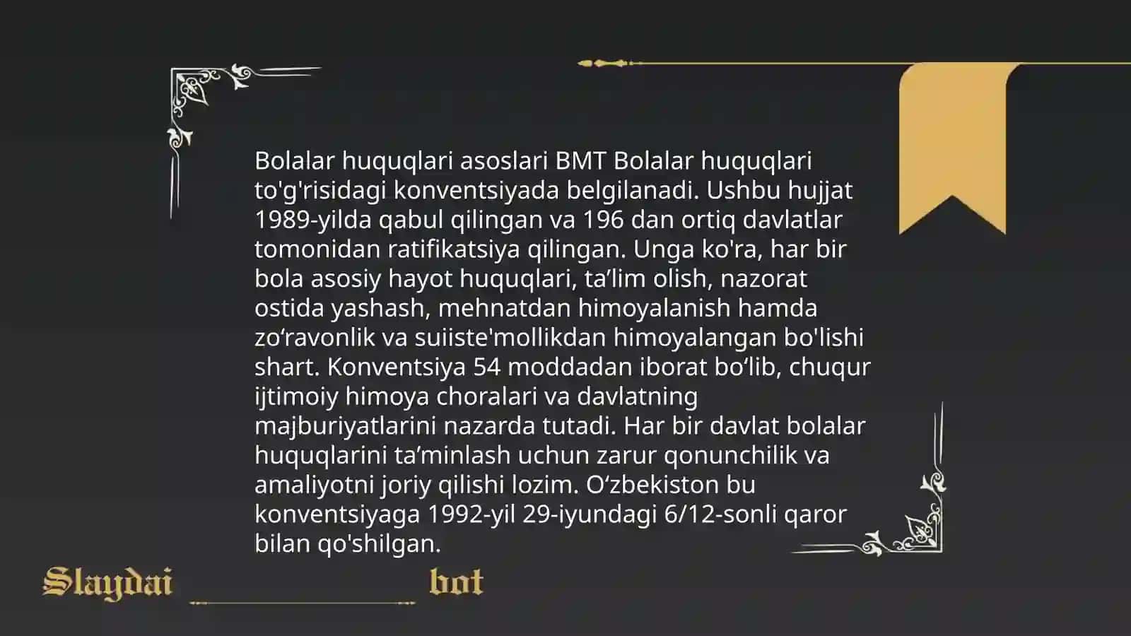 Oila bolalar va yoshlar huquqining Konstitutsiyaviy asoslari 4