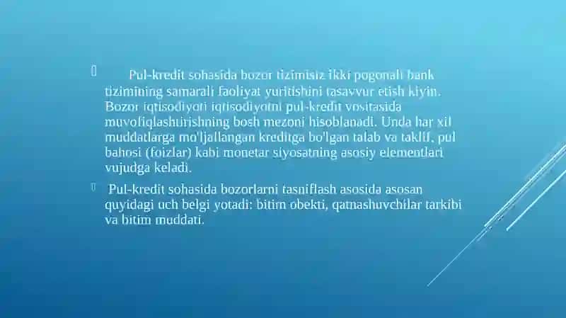 Moliya bozorlarining iqtisodiyotdagi o'rni va vazifalari 4