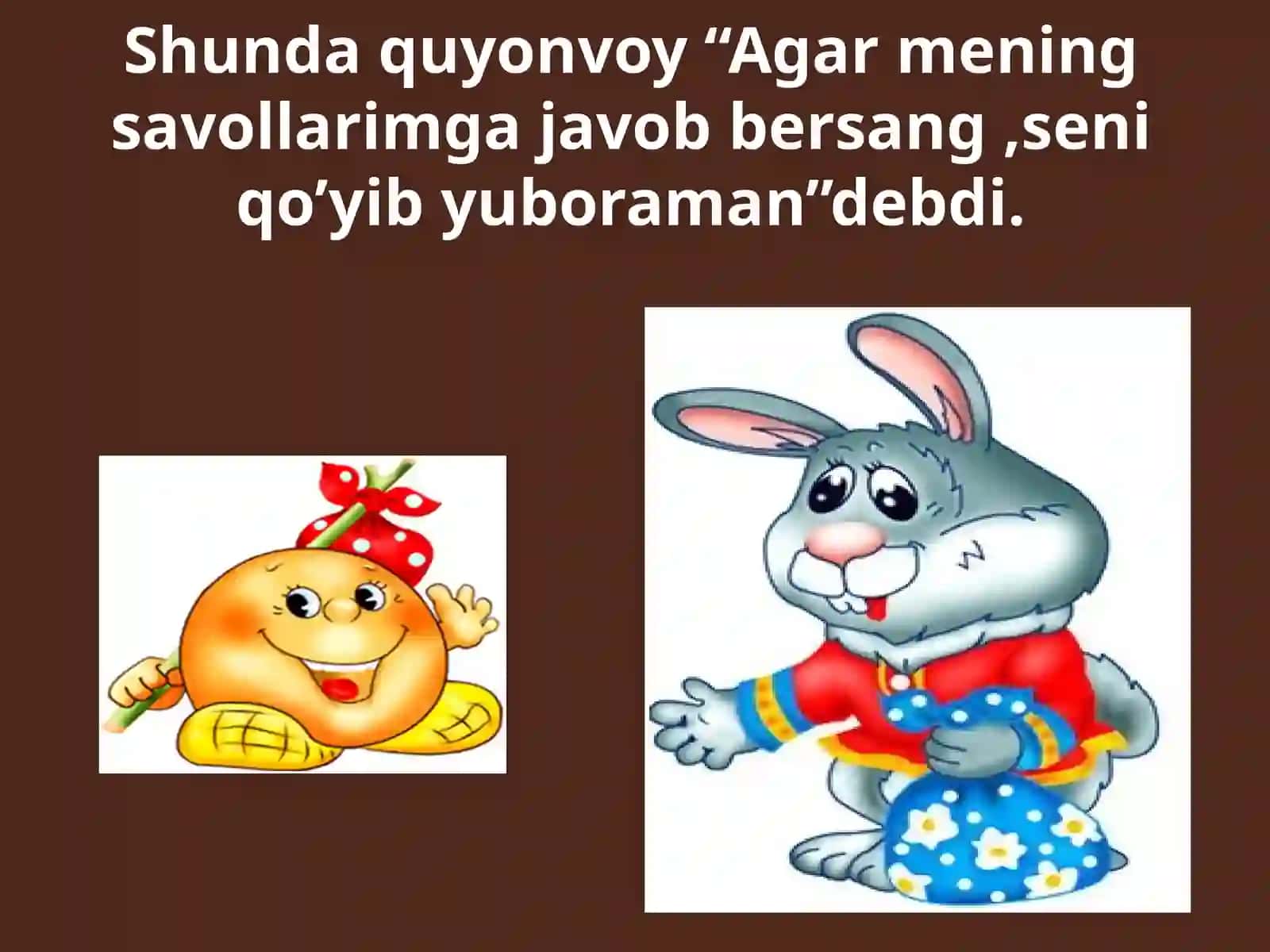 Bo’g’irsoq ertagi. Sanoqvatartibsonlar 4