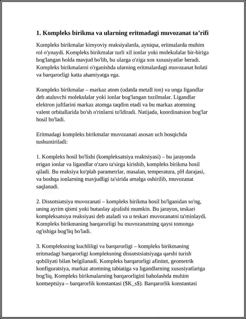 KOMPLEKS BIRIKMALAR ERITMALARDAGI MUVOZANAT 4