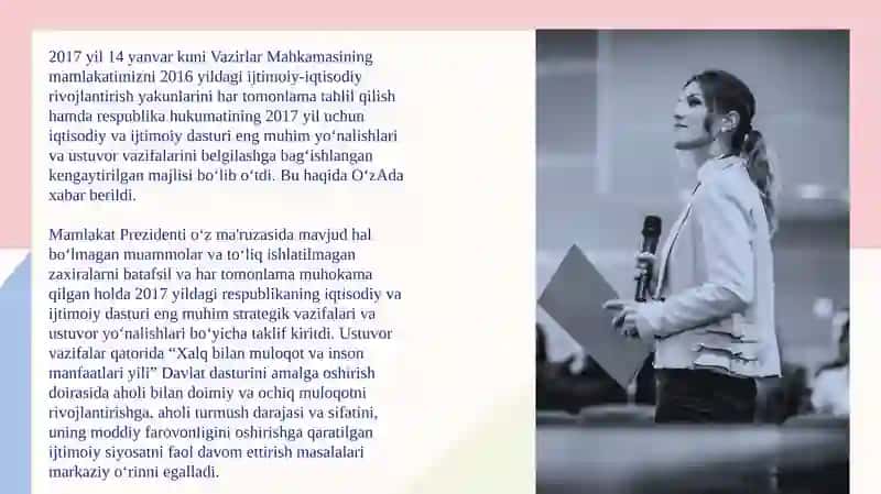 Iqtisodiyotni rivojlantirish va liberallashtirishning ustuvor yo'nalishlari 2017-2021yillar 4