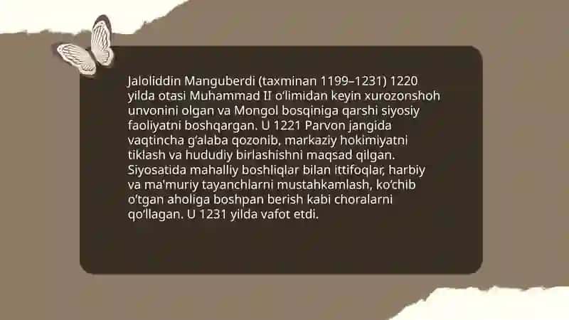 Jaloliddin Manguberdi hayoti va faoliyati 4