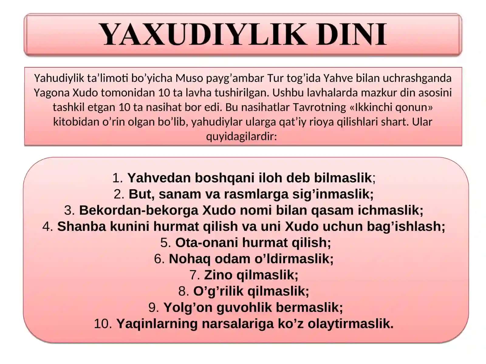 Milliy dinlar 4