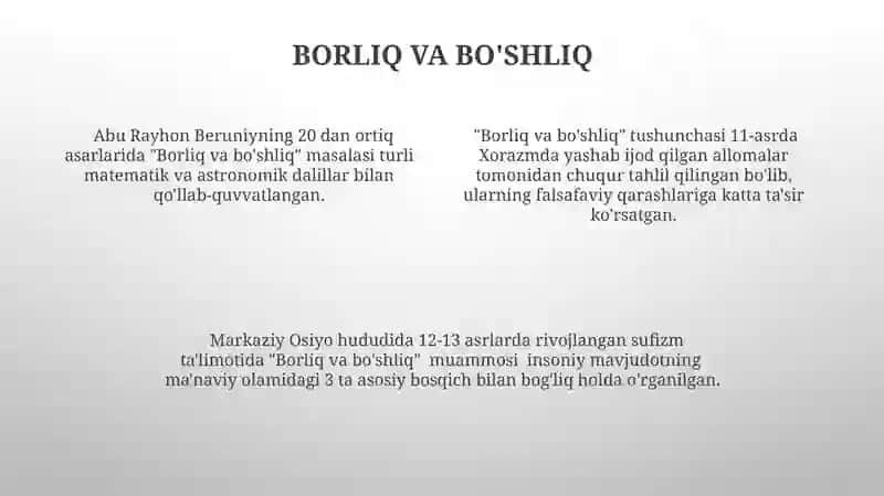 Falsafada borliq muammosi va uning atrubutlari 4