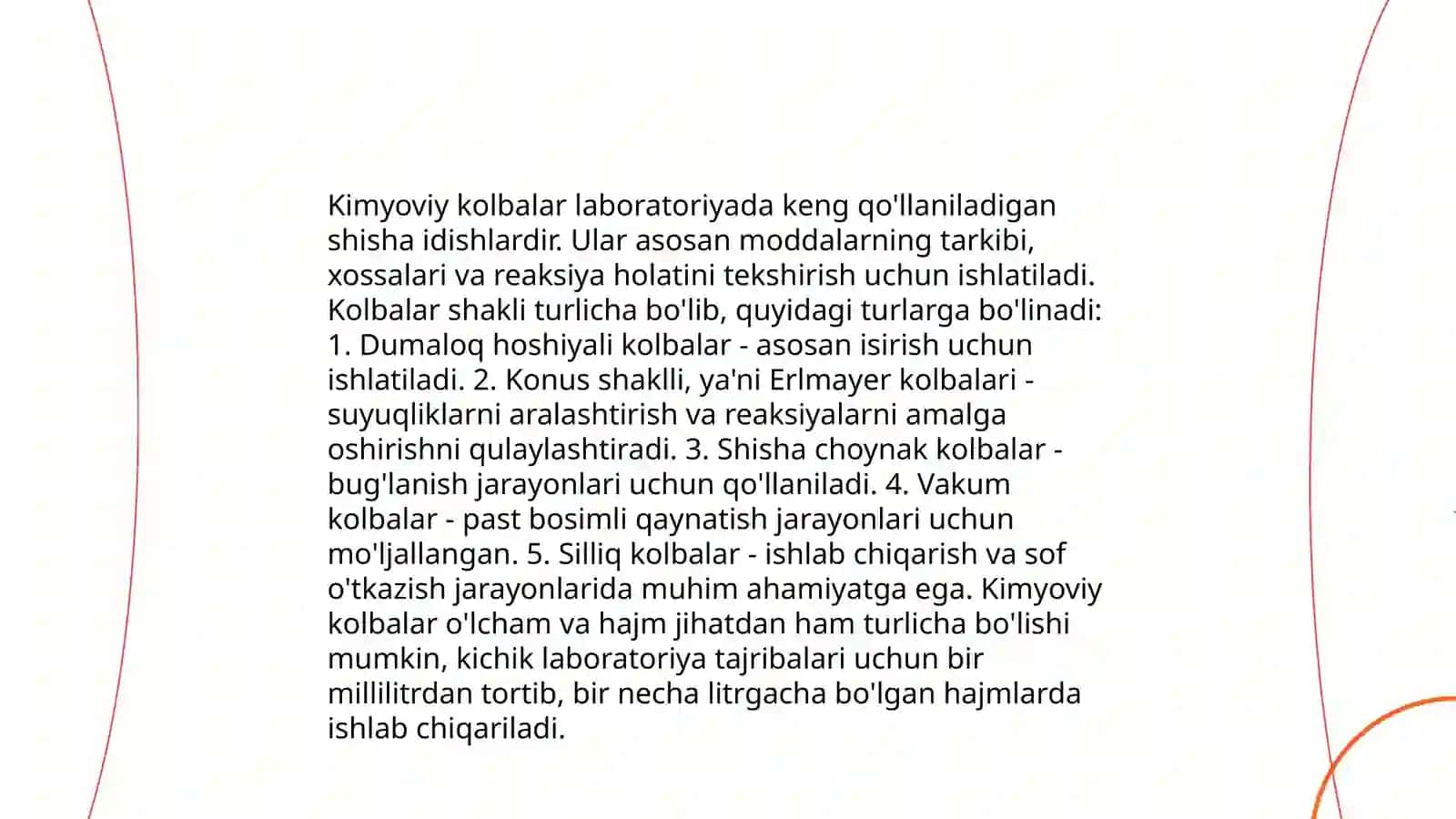 Kimyoviy kolbalarning turlari va ularni ishlatilishi 4