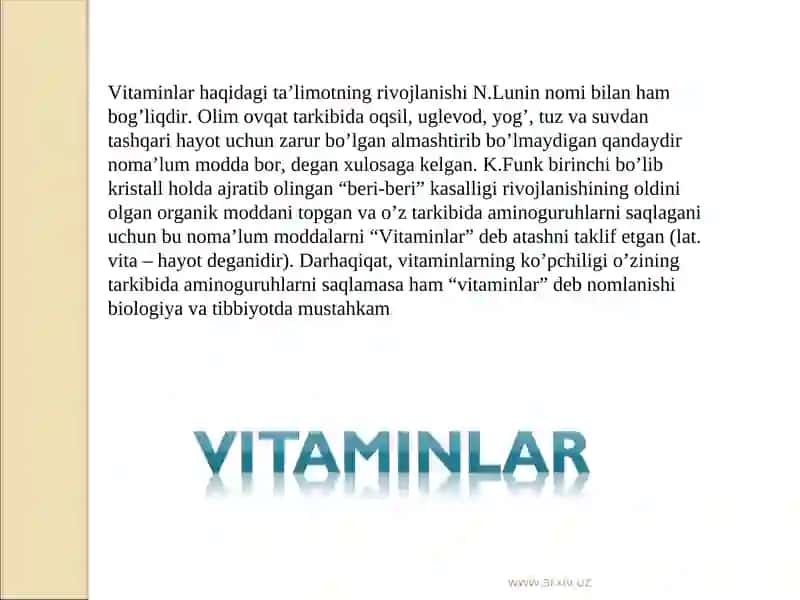 VITAMINLARNING BIOKIMYOVIY ROLI 4