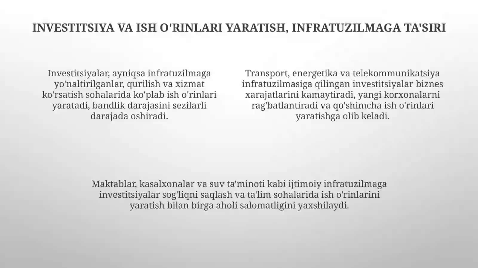 Investitsiya va iqtisodiy rivojlanish 4