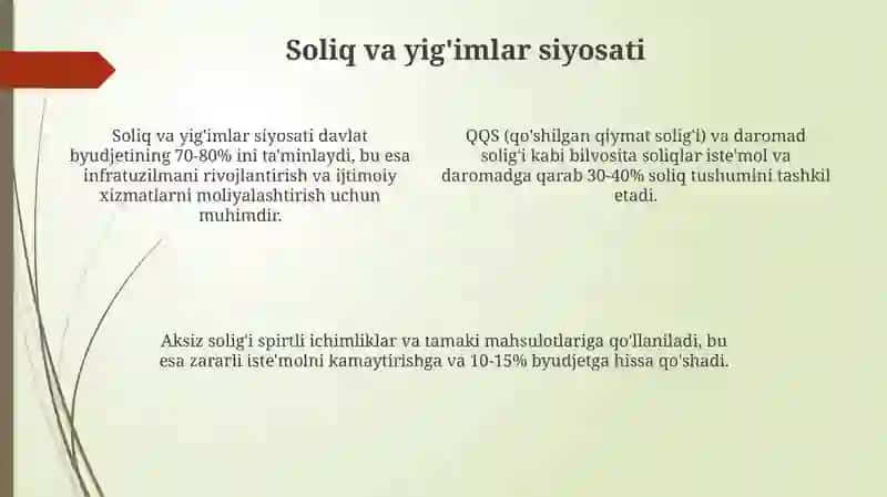 Davlatning iqtisodiy asosini shakllantirish yo'llari 4