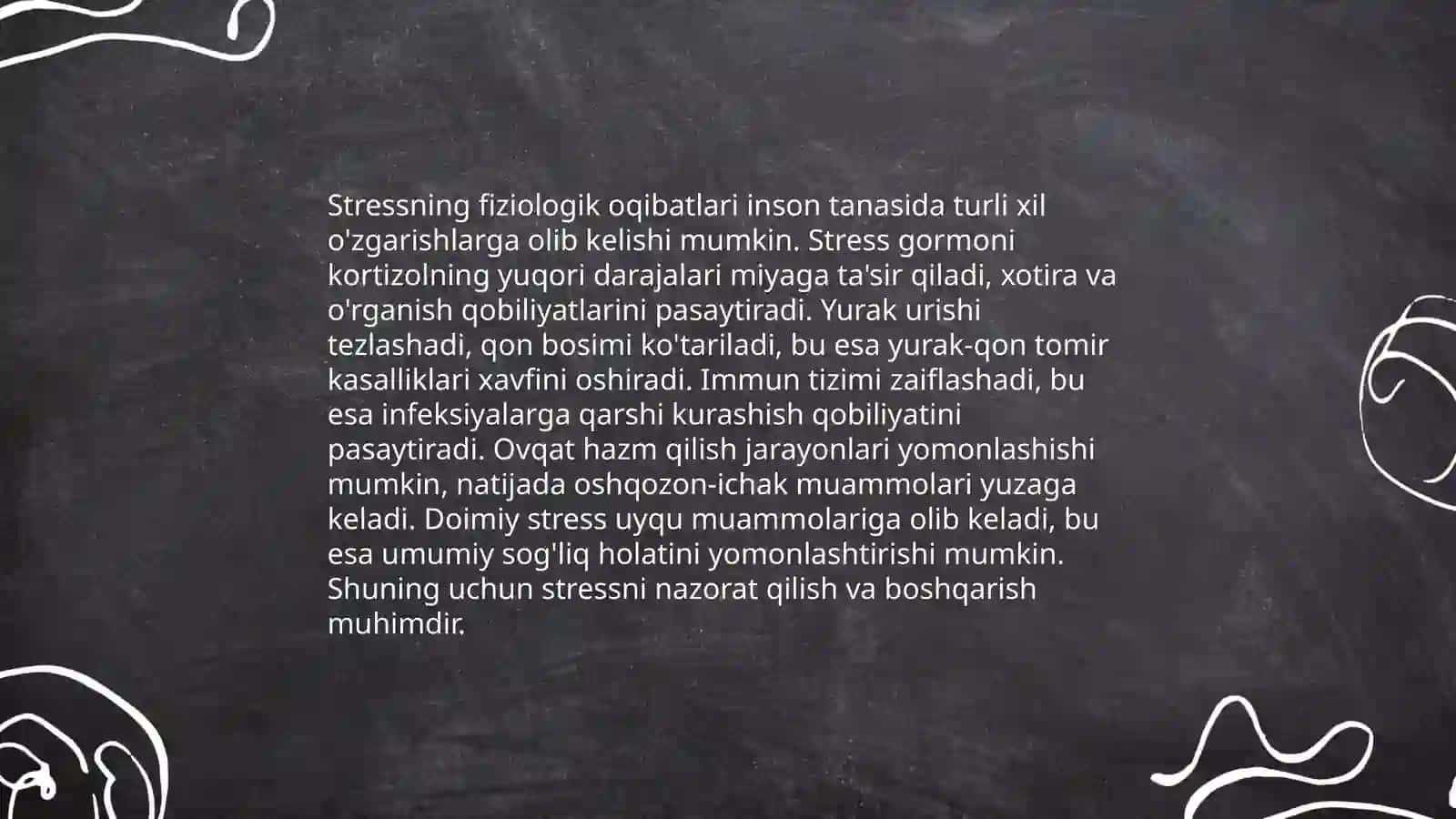 Emotsional va stress holatini ishchi organizmida tasirini va profilaktika choralari 4