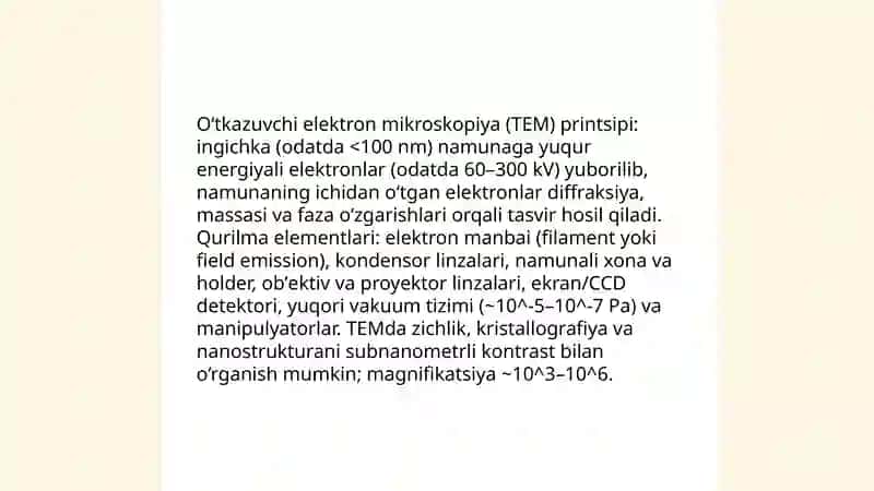Elektron va skanerlovchi mikroskopiya 4