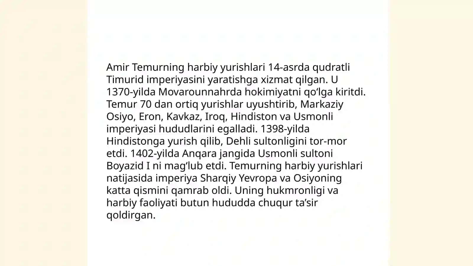 Amir Temur va temuriylar 4