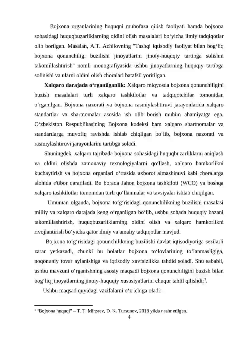 BOJXONA TO‘G‘RISIDAGI QONUNCHILIKNI BUZISHNING JINOIY-HUQUQIY XUSUSIYATLARI 4