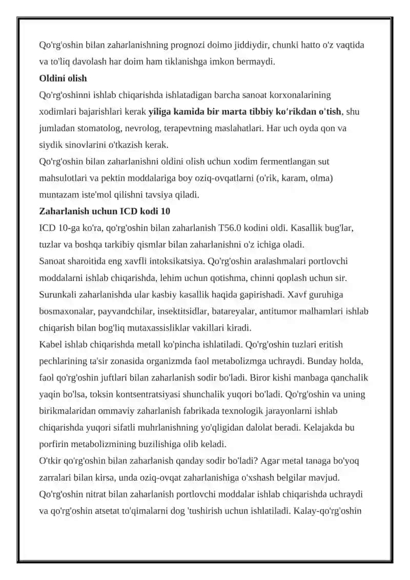 Qo'rg'oshin bilan zaharlanish 4