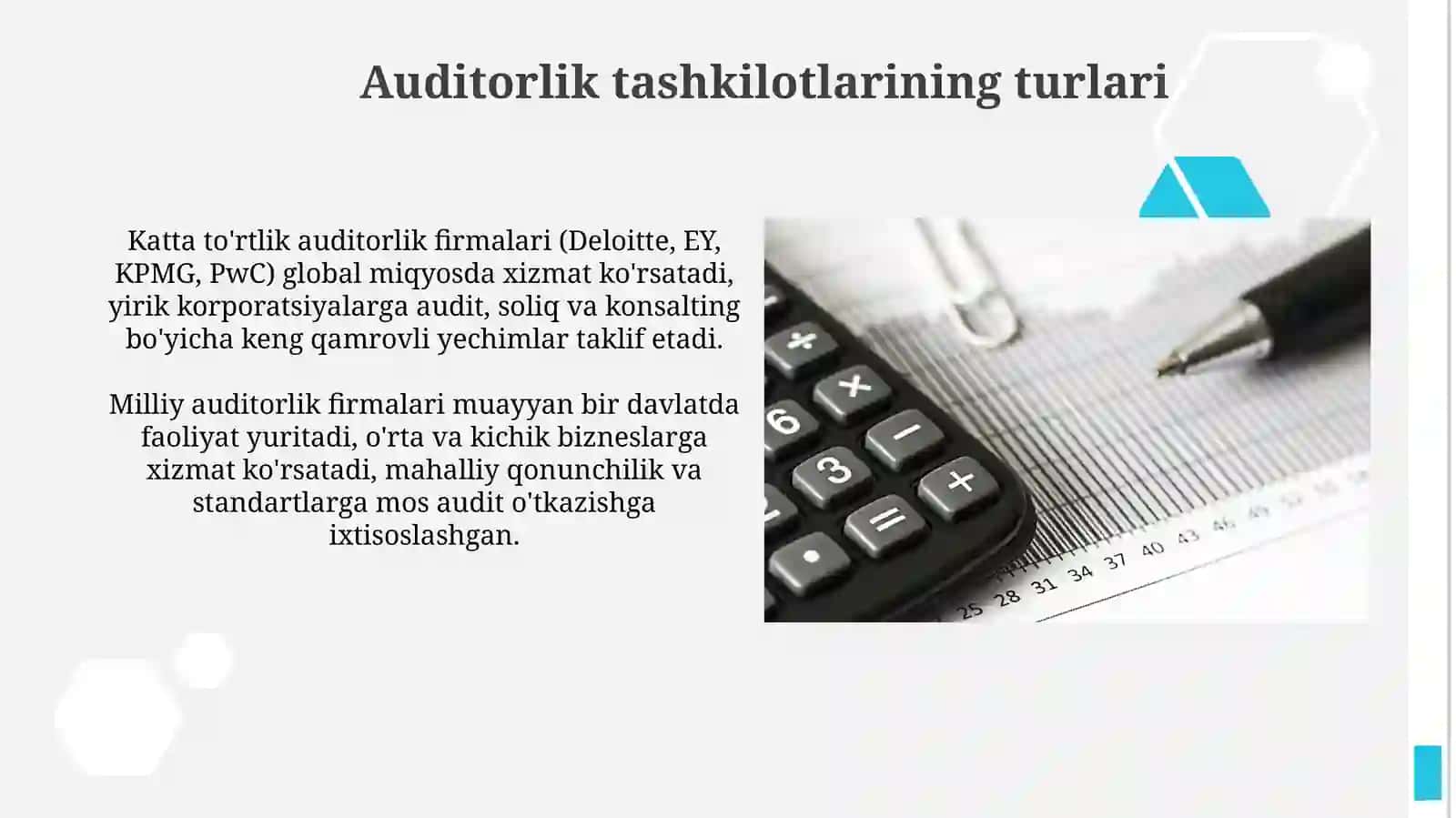 Auditorlik tashkilotlarining professional xizmatlari 4
