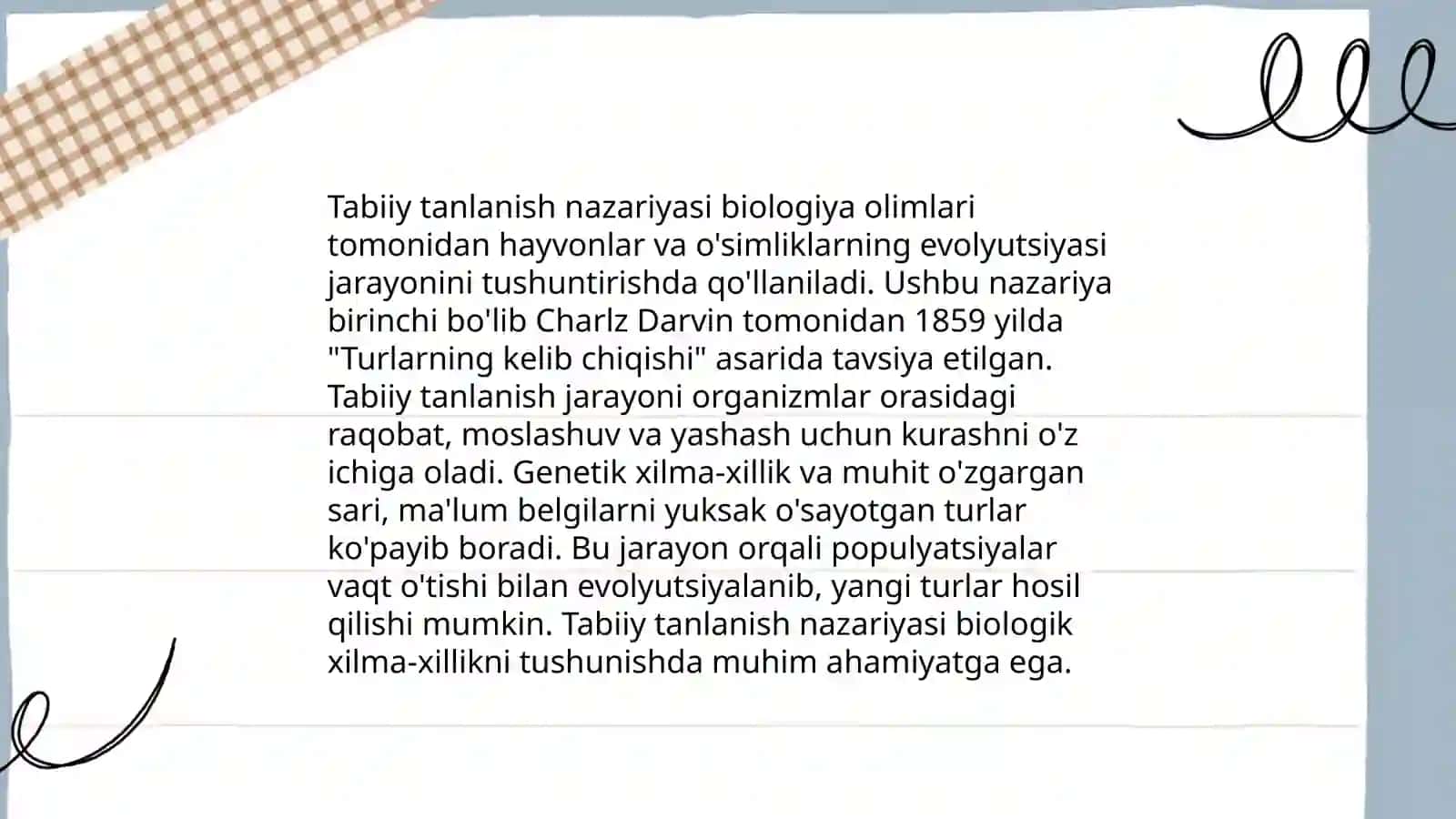 Evolutsion biologiyaning nazariy va amaliy ahamiyati 4