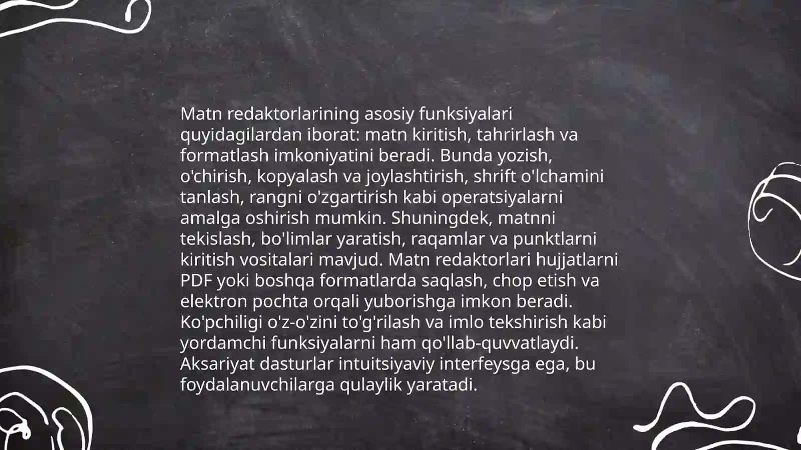 Zamonaviy matn redaktorlari 4
