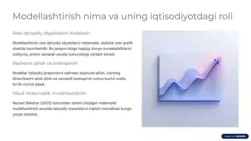 Iqtisodiy tahlilda abstraktlashtirish va modellashtirish usullarining qo‘llanilishi 4