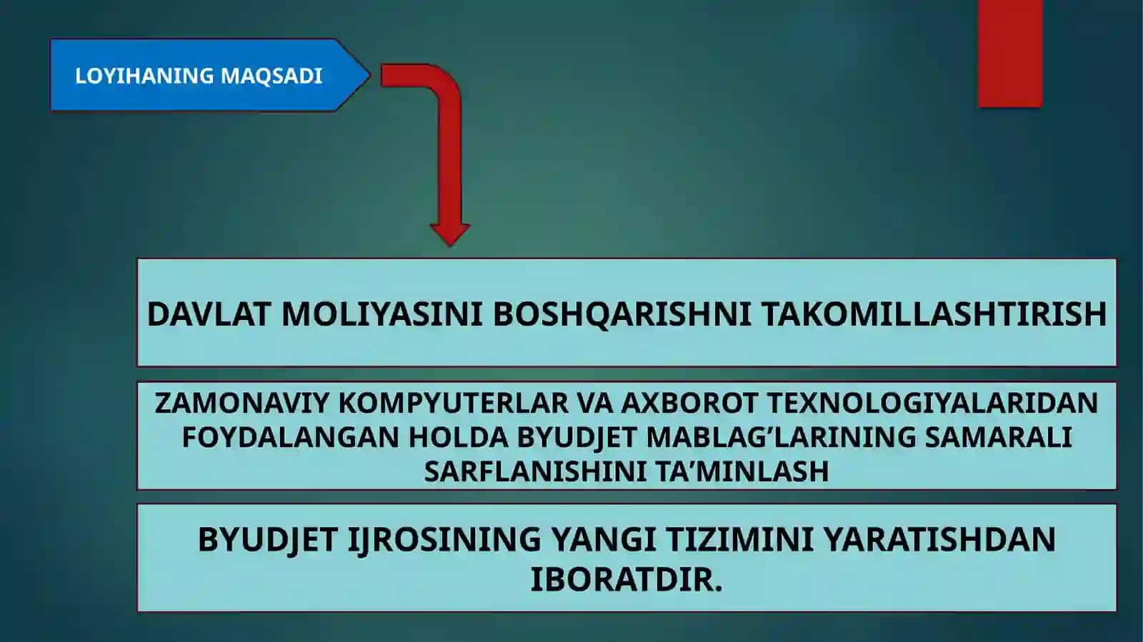 Davlat moliyasi boshqarishni islohoti 4