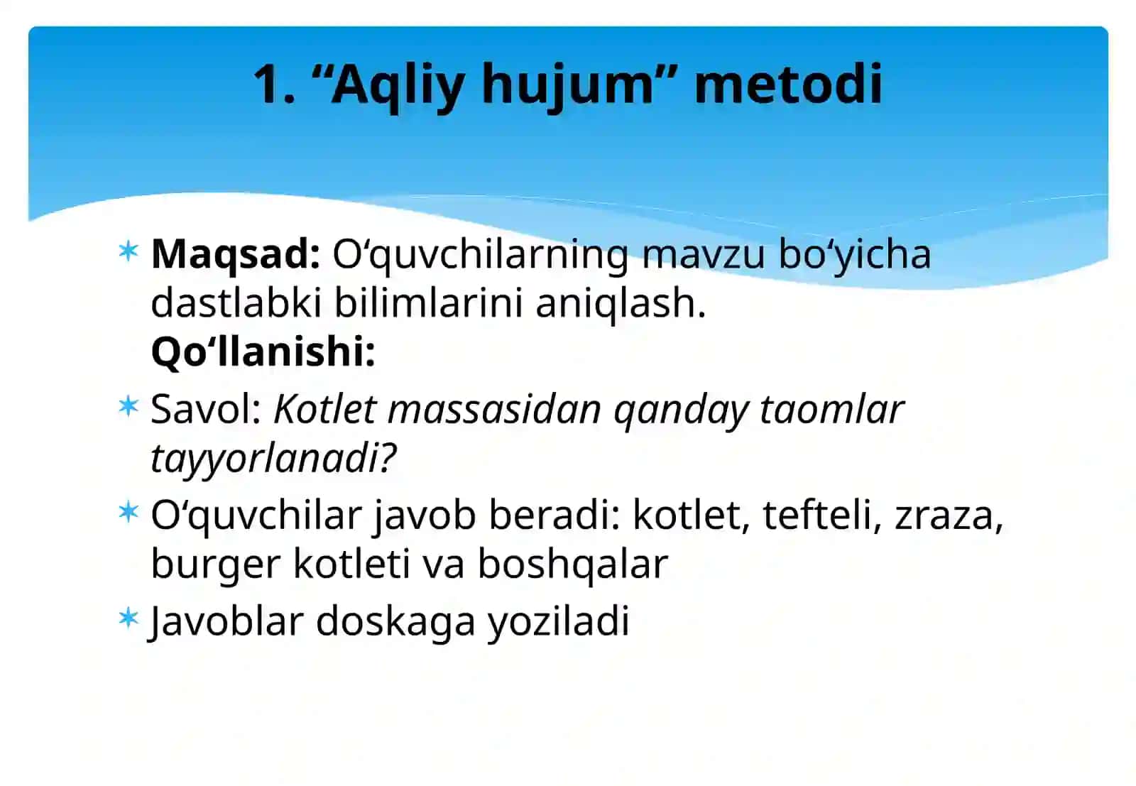 GO'SHTLI KATLET MASSASIDAN TAYYORLANADIGAN TAOMLAR 4