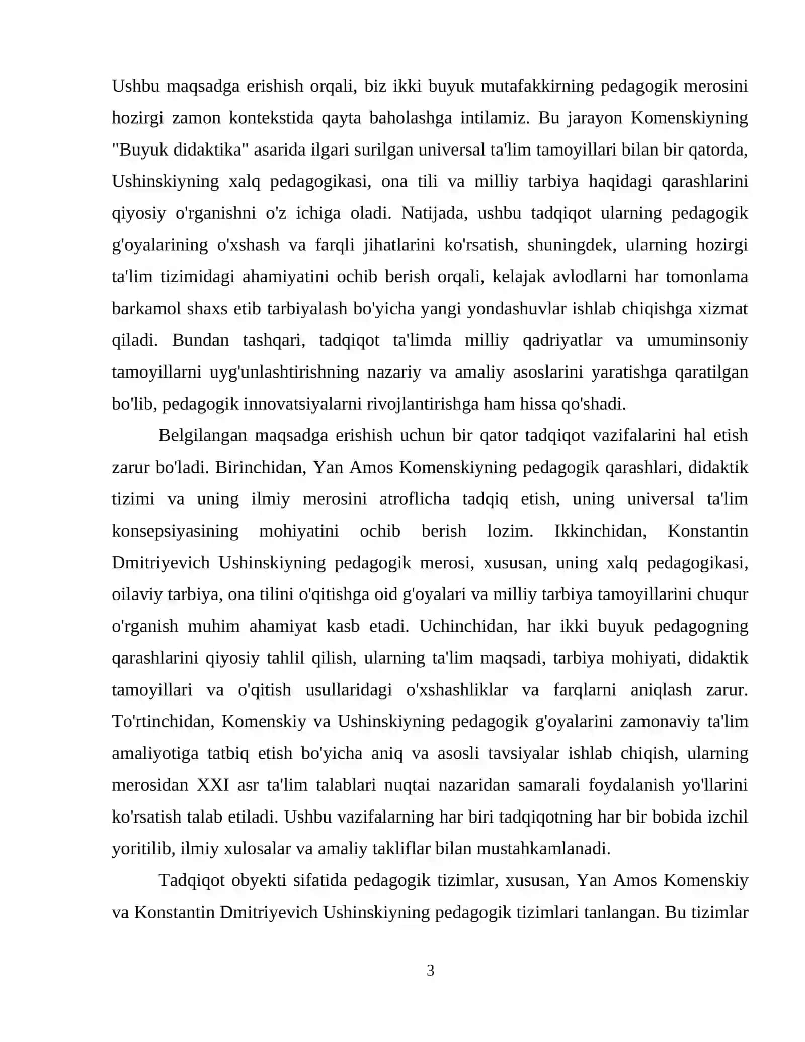 Yan Amos Komenskiy pedagogik tizimi. K.D.Ushenskiyning pedagogik tizimi 4
