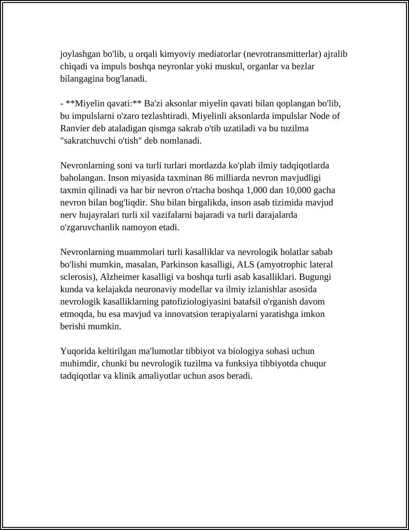 ORQA MIYANING HARAKATLANTIRUVCHI NEYRONLARNING TURLARI VA ULARNING MORFOFUNKSIONAL HUSUSIYATLARI 4