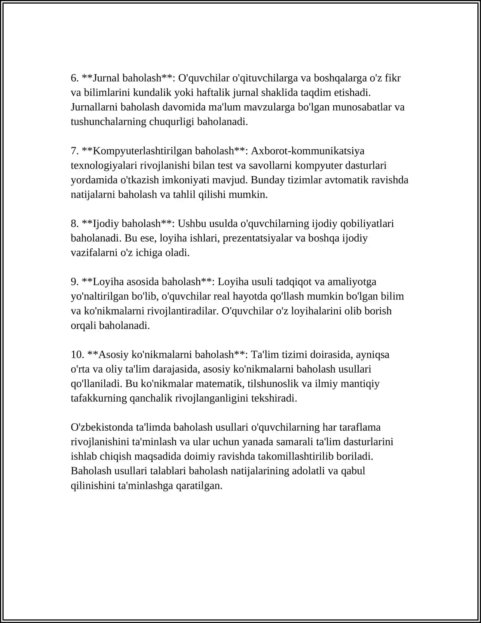 O‘QUV JARAYONIDA TA‘LIM OLGANLIKNI TASHXIS ETISH 4