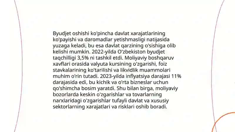 Xavflarni aniqlash va baholash. Loyiha uchun asosiy xavflarni aniqlash va ular uchun boshqaruv strategiyasini ishlab chiqish 4