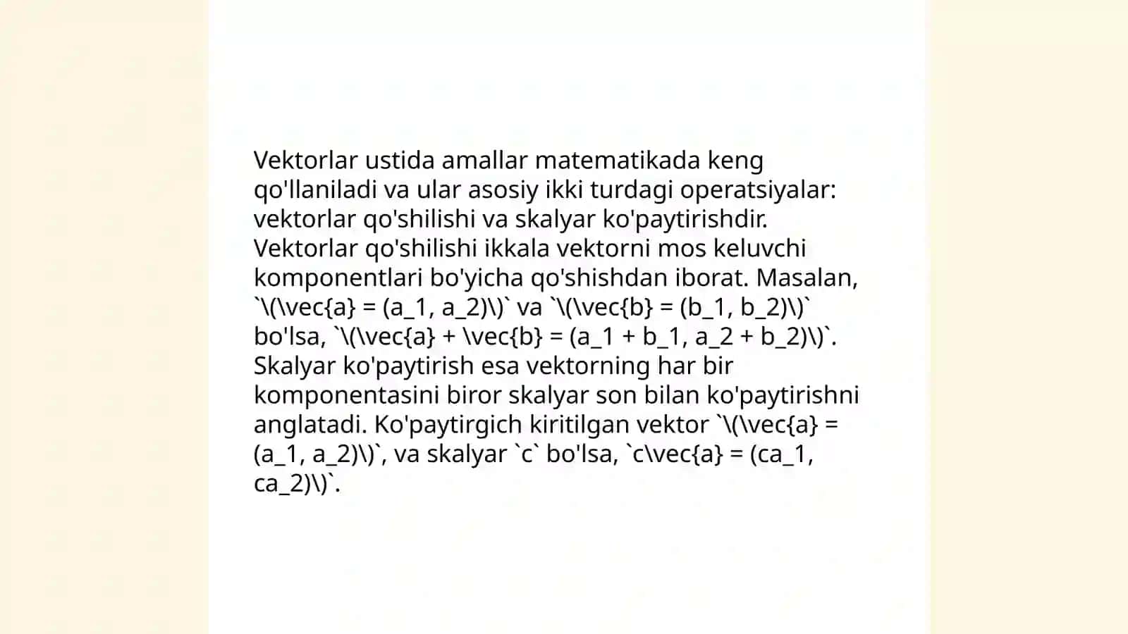 Vektor va tenzor analiz elementlari 4