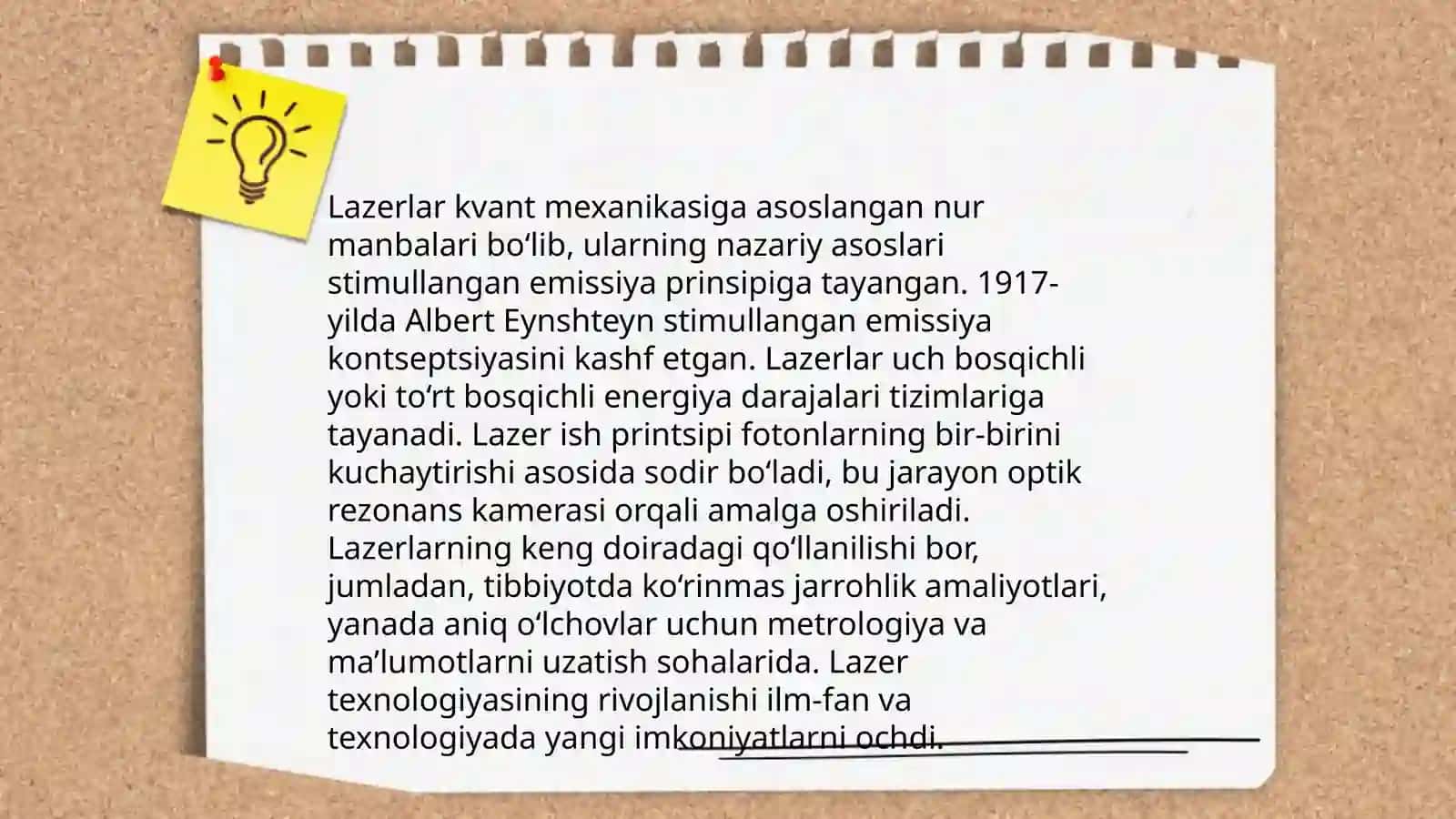 Lazerning yaratilishi tarixi va bosqichlari 4